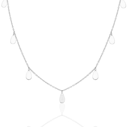 Plaka Damla Kolye - 925 GÜMÜŞ