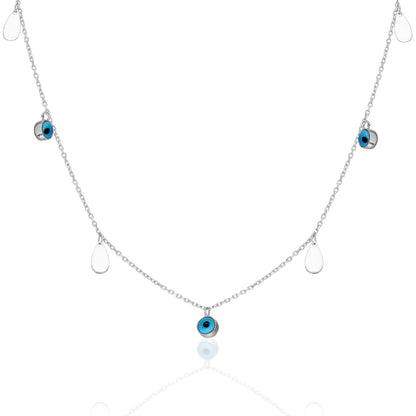 Nazar Damlası Kolye - 925 GÜMÜŞ