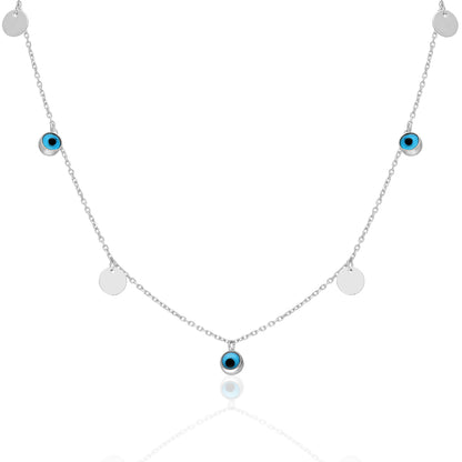 Nazar Damgası Kolye - 925 GÜMÜŞ