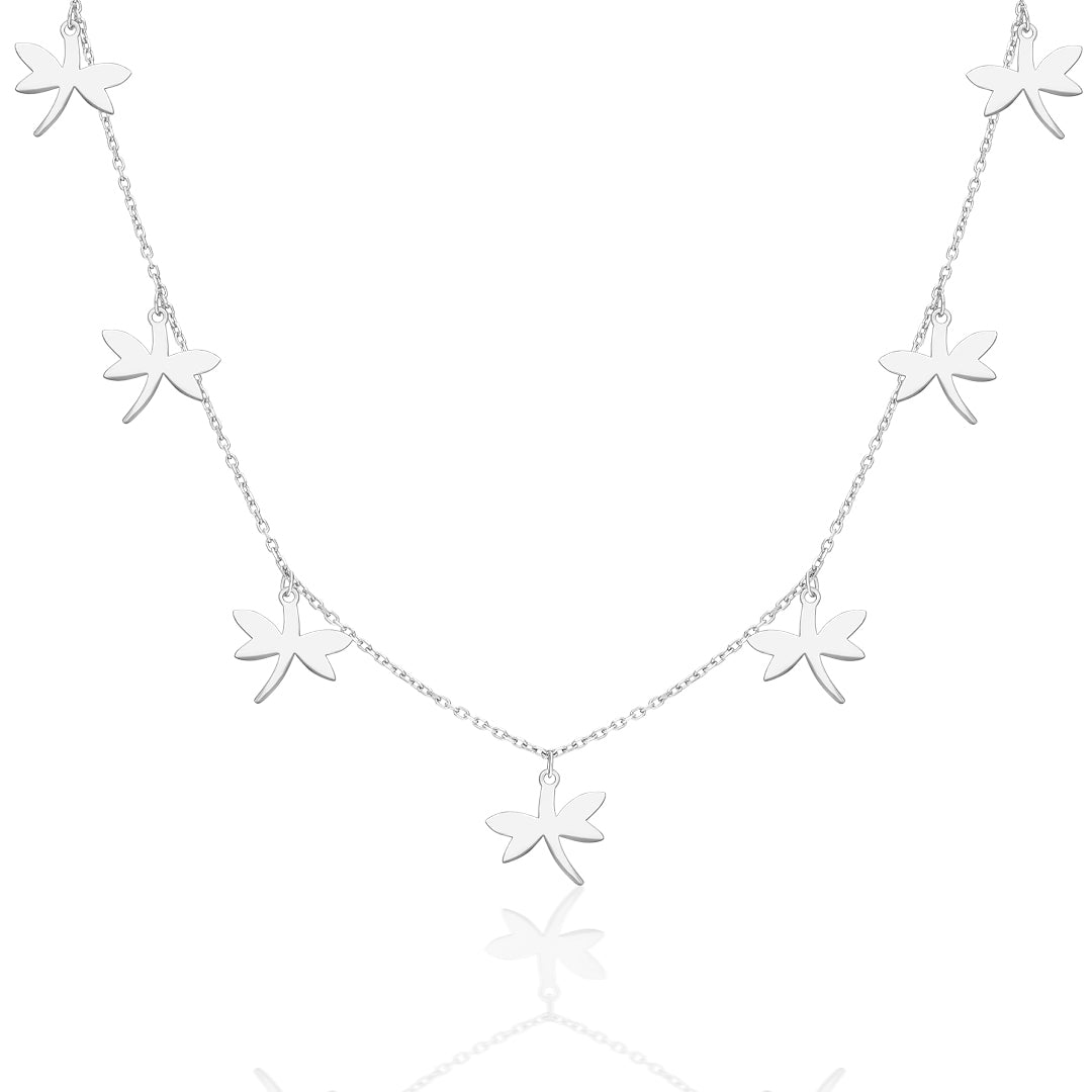 Sıralı Yusufçuk Kolye - 925 GÜMÜŞ