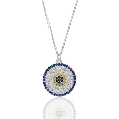 Büyük Nazar Kolyesi - 925 GÜMÜŞ