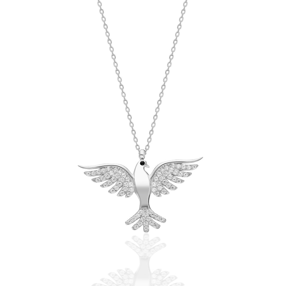 Anka Kuşu Kolye - 925 GÜMÜŞ