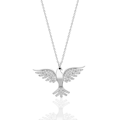 Anka Kuşu Kolye - 925 GÜMÜŞ