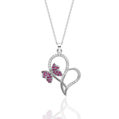 Aşk Kelebek Kolye - 925 GÜMÜŞ