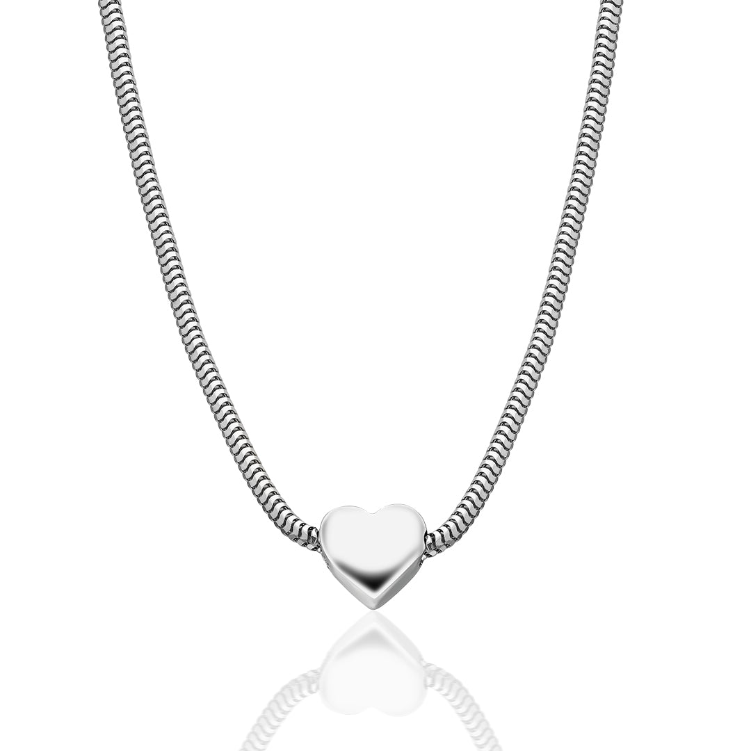 Kalp Zincir Kolye - 925 GÜMÜŞ