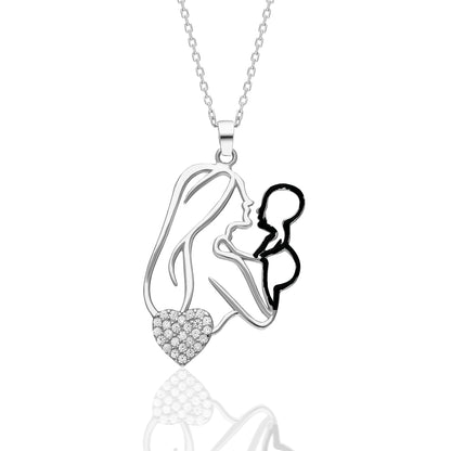 Anne Bebek Kolye - 925 GÜMÜŞ