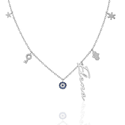 İsimli Şans Kolye - 925 GÜMÜŞ