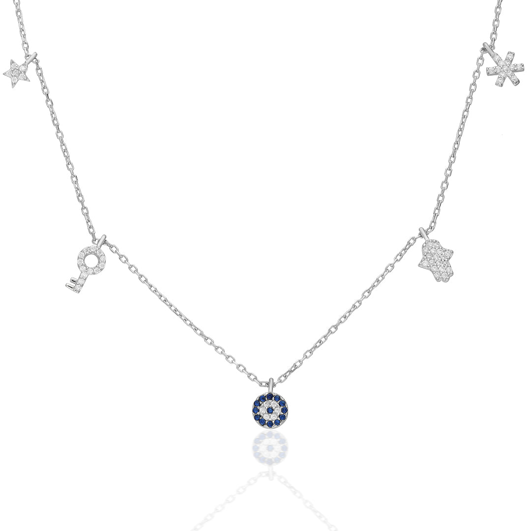 Charm Nazar Kolye - 925 GÜMÜŞ