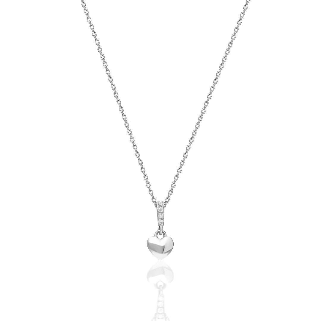 Minimal Kalpli Kolye - 925 GÜMÜŞ