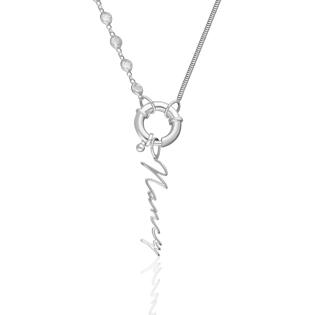 İsimli Kolye - Sailor Lock İmza Kolye - 925 GÜMÜŞ