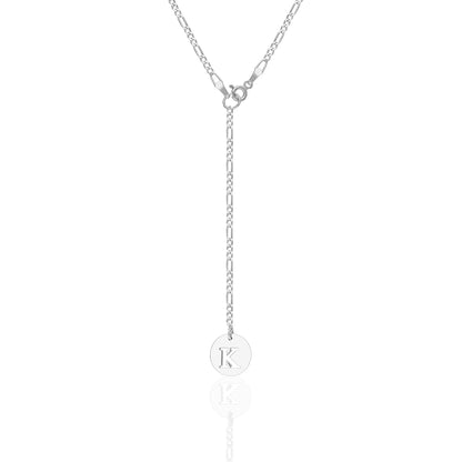 Figaro Zincirli Harf Kolye - 925 GÜMÜŞ