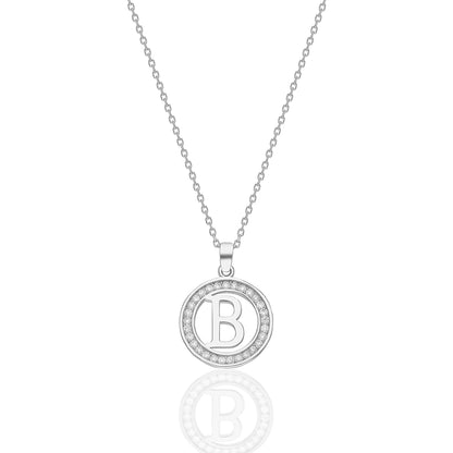 Yeni Moda Küçük Harf Kolye - 925 GÜMÜŞ