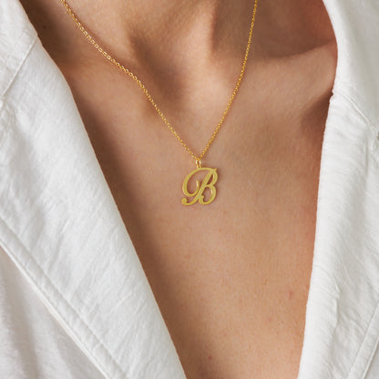 Bükülmüş Harf Kolye - 925 GÜMÜŞ