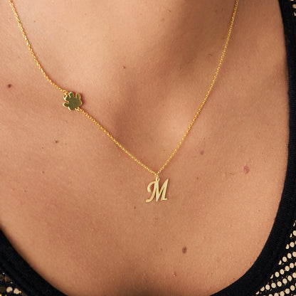 Patili Harf Kolye - 925 GÜMÜŞ