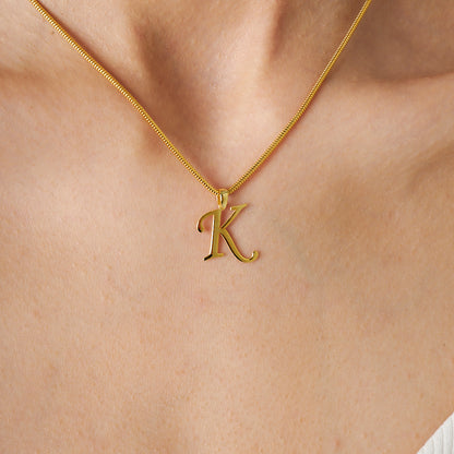 Tek Harfli Kolye - 925 GÜMÜŞ