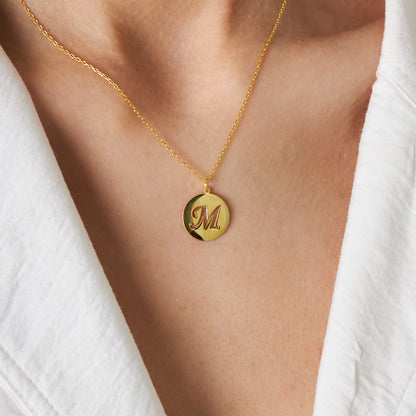 Monogram Harfli Kolye - 925 GÜMÜŞ