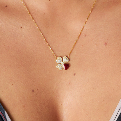 Yonca Kolye - 925 GÜMÜŞ