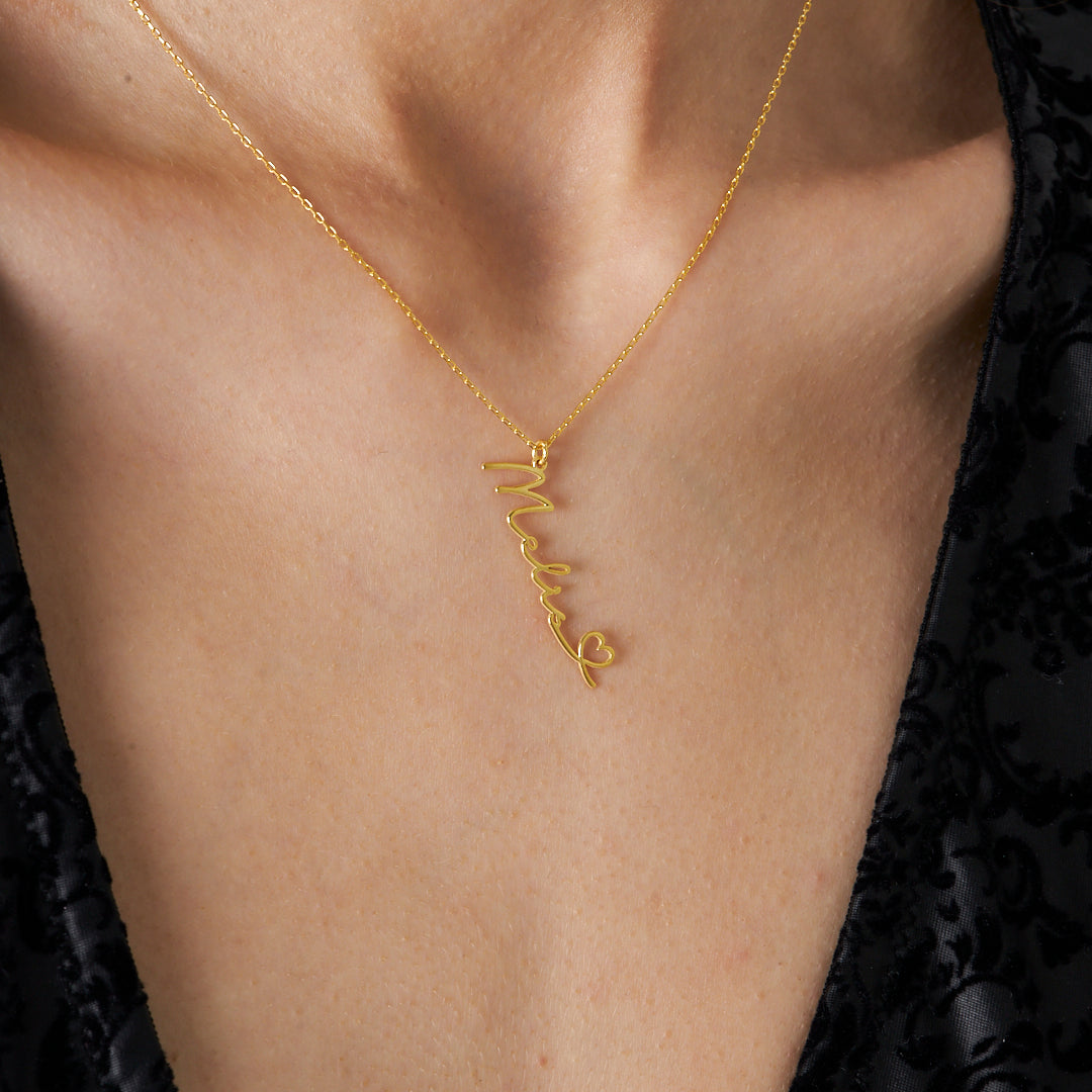 İsimli Kalbim Kolye - 925 GÜMÜŞ