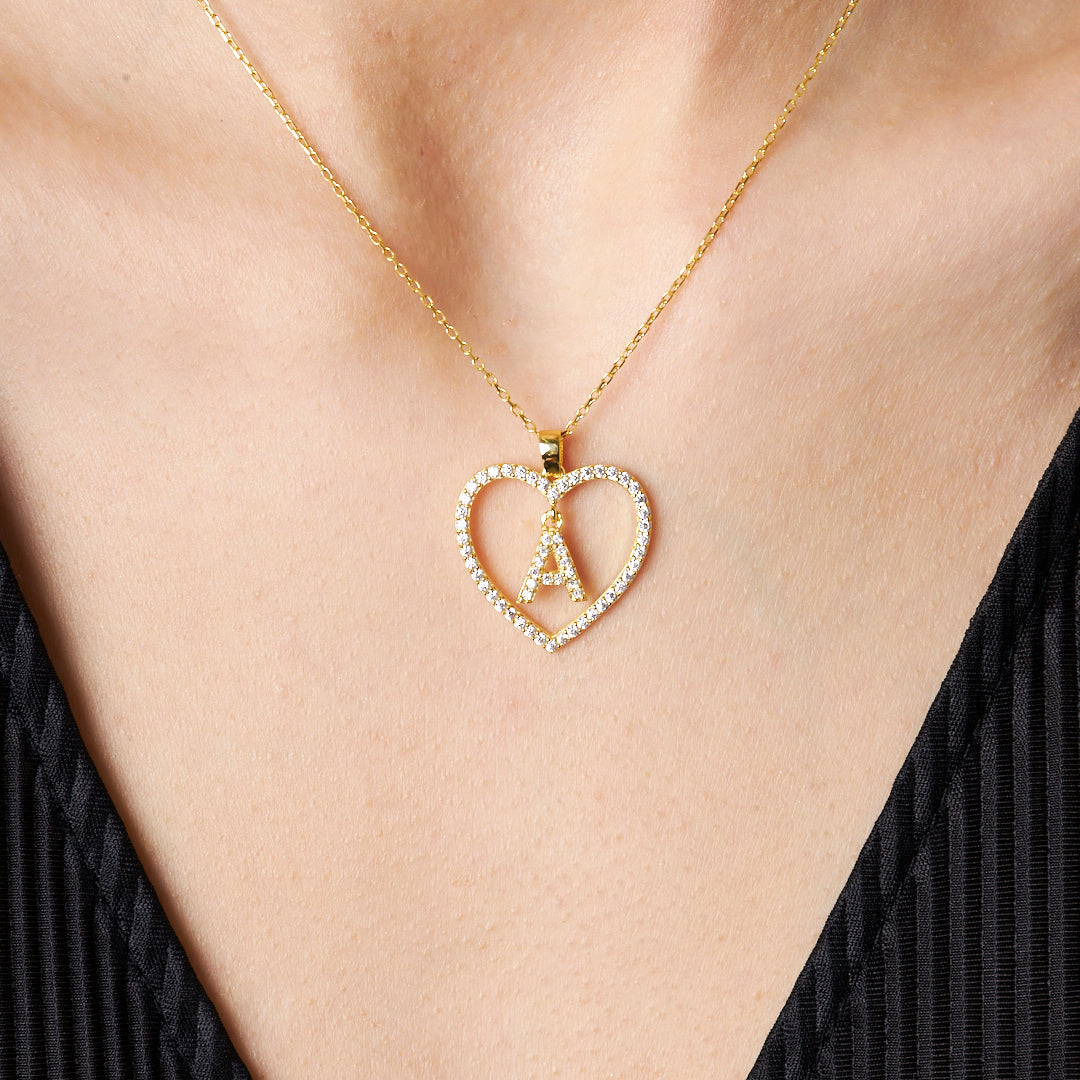 Kalbimin Harfi Kolye - 925 GÜMÜŞ