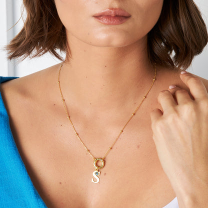 Nazar İmzalı Kilit Kolye - 925 GÜMÜŞ