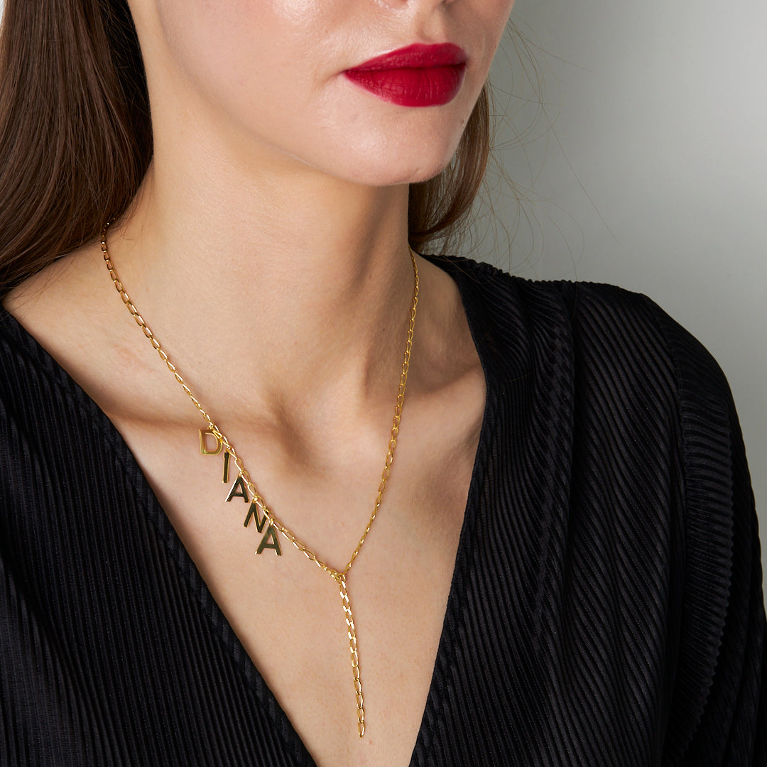 Kilitli İsimli Kolye - 925 GÜMÜŞ