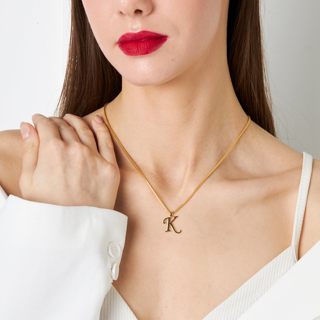 Tek Harfli Kolye - 925 GÜMÜŞ