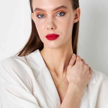 Bükülmüş Harf Kolye - 925 GÜMÜŞ