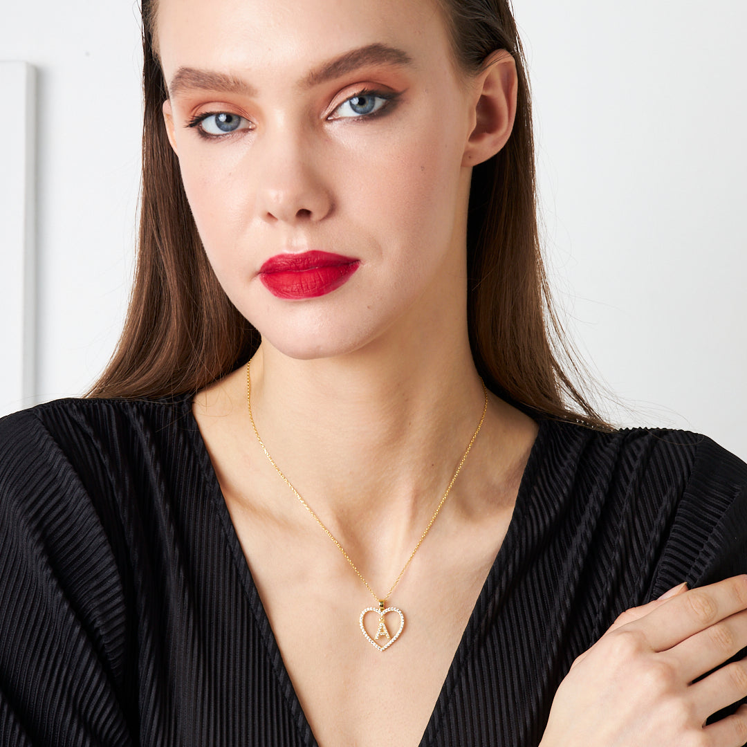 Kalbimin Harfi Kolye - 925 GÜMÜŞ