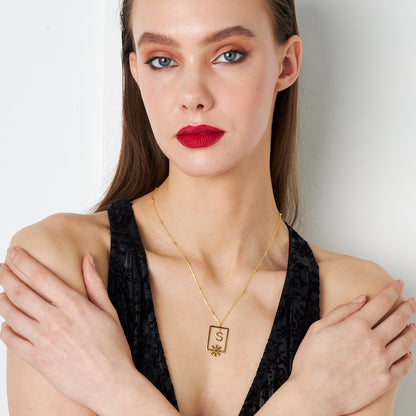 Kar Tanesi Harfli Kolye - 925 GÜMÜŞ